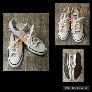 Converse Chuck Taylor Pastel Rainbow Tie Dye Low Top Sneakers Size 9 Women